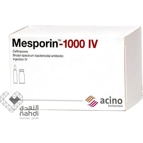 mesporin 1000mg i.m.vial