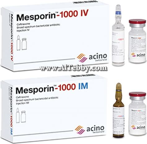سعر دواء mesporin 500mg i.m.vial