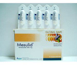 mesulid 200mg supp. (cancelled)