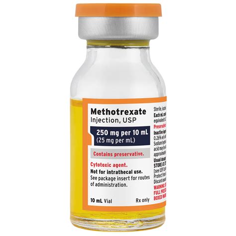 methotrexate 25mg/ml 1/vial