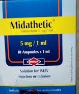 midathetic 5mg/ml 10 amps.