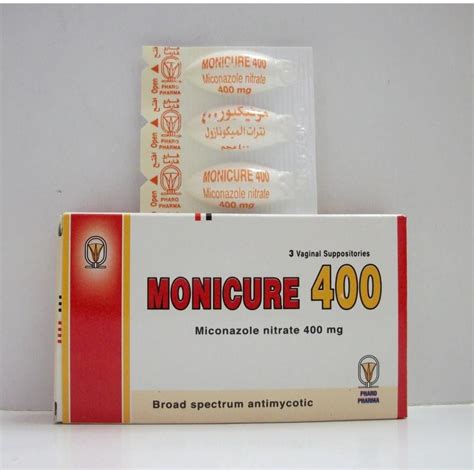 سعر دواء monicure 400mg 3 vaginal supp.