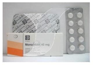 سعر دواء monomak 40mg 20 tab.