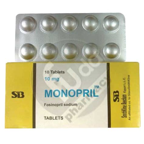 monopril 10mg 10 tab.