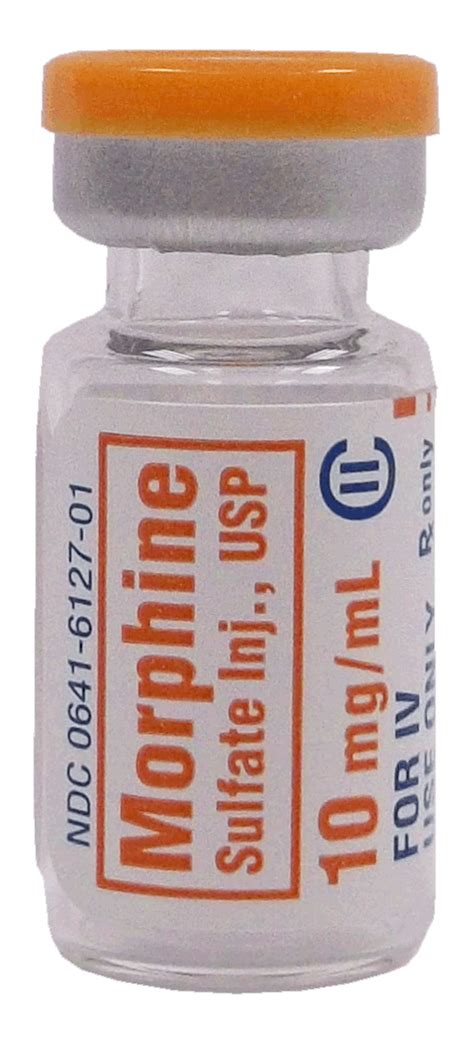 morphine sulphate 10 mg/ml 6 amp.