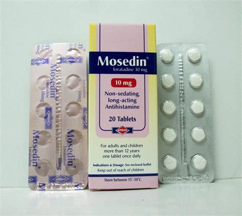 سعر دواء mosedin 10mg 20 tab.