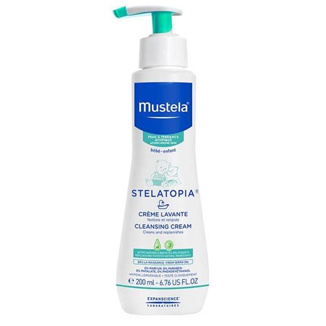 mustela stelatopia cream cleanser 200ml