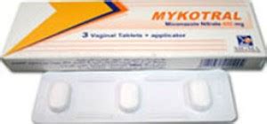 mykotral 400mg 3 vag. tabs.