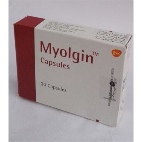 سعر دواء myolgin 250/300 mg 20 caps.