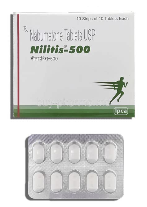 سعر دواء nabutone 500mg 10 f.c. tab.