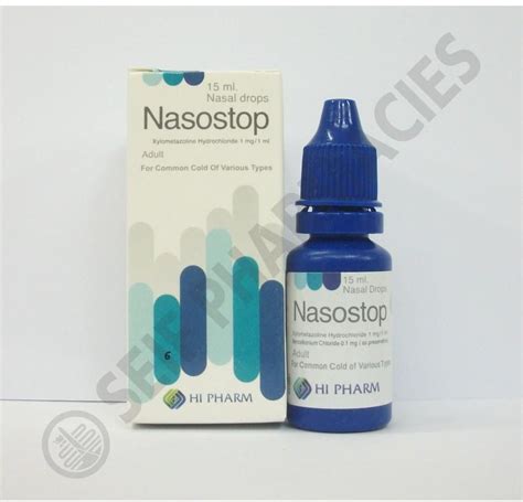 nasostop 0.05% paed nasal drops 15 ml