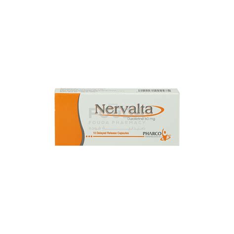 سعر دواء nervalta 60 mg 10 del. rel. caps.