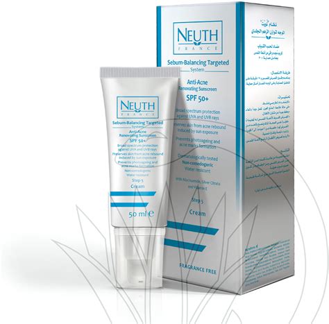 neuth anti-acne renovating sunscreen spf 50+ 50 ml (step 5)