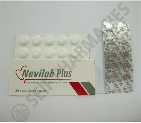 سعر دواء nevilob plus 5/12.5mg 20 tab.