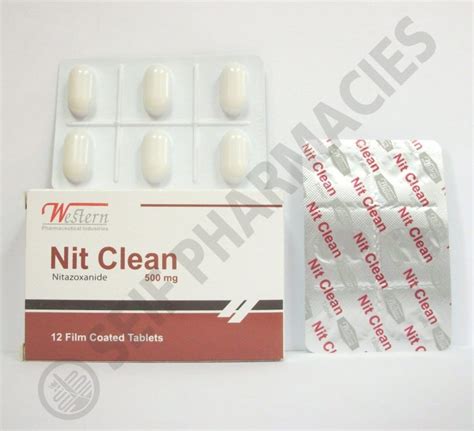 سعر دواء nit clean 500mg 12 f.c. tabs.