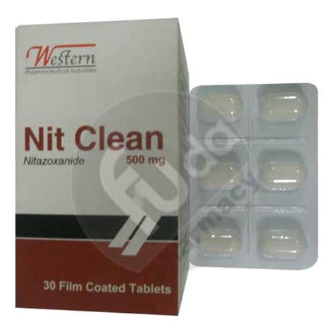سعر دواء nit clean 500mg 5*6 f.c. tabs.