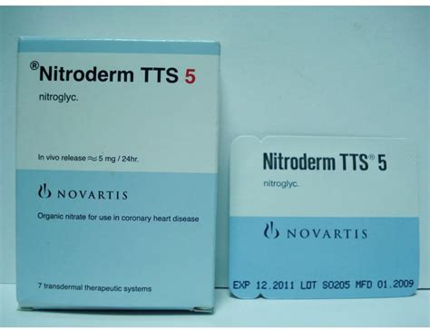 سعر دواء nitroderm tts 5mg 7 patches