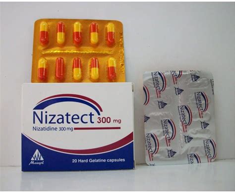 سعر دواء nizatine 300 mg 20 caps.