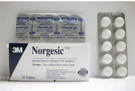 سعر دواء norgesic 20 tab.