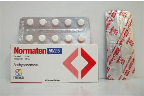 normaten 50/2.5mg 30 scored tabs.