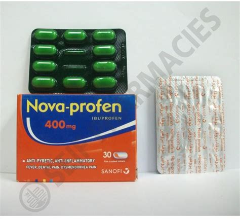 سعر دواء nova-profen 400mg 30 f.c. tablets