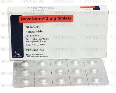 سعر دواء novonorm 2mg 30 tab