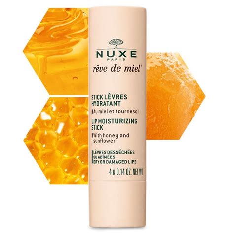 nuxe reve de miel lip moisturising stick 4 ml