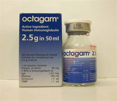 octagam 2.5 gm/50ml vial 50 ml