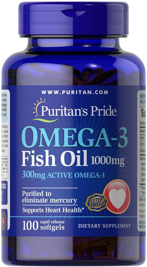 omega-3 fish oil 1000 mg 100 softgels (illegal import)