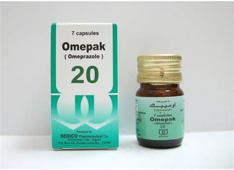 سعر دواء omepak 20mg 7 caps.