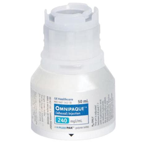 omnipaque 240mg 1 vial 20 ml