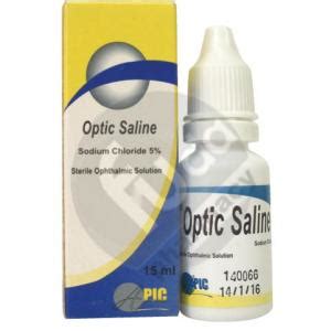 optic saline 5% ophth. sol. 15 ml