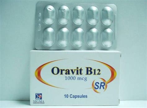 سعر دواء oravit b12 1 mg s.r. 10 caps.