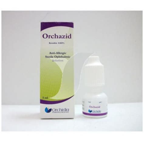 orchazid 0.025% eye dps. 5 ml(cancelled)