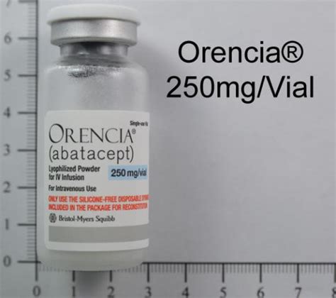 orencia 250 mg powder for iv infusion (n/a)