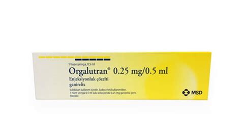 orgalutran 0.25mg/0.5 ml pre-filled syringe