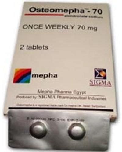سعر دواء osteomepha 70mg 2 tab.