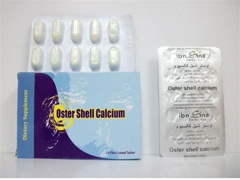 oster shell calcium 20 f.c. tabs