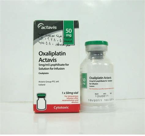 سعر دواء oxaliplatin 50mg vial for infusion.