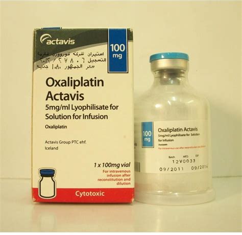 سعر دواء oxaliplatin hospira 100 mg vial