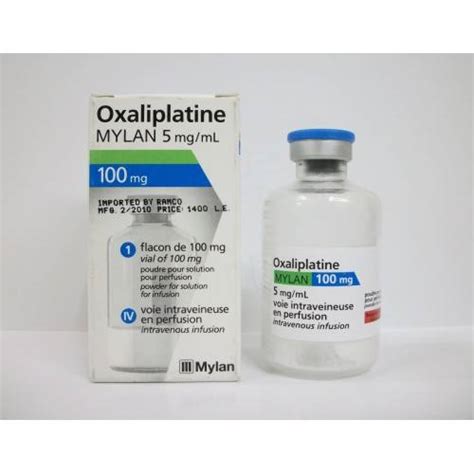 سعر دواء oxaliplatine mylan 100mg for infusion.