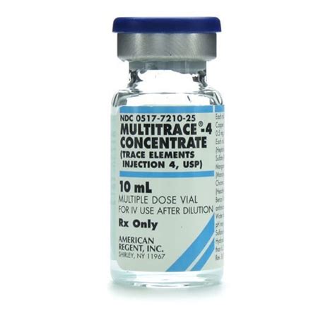 paediatric trace elements 10ml vial
