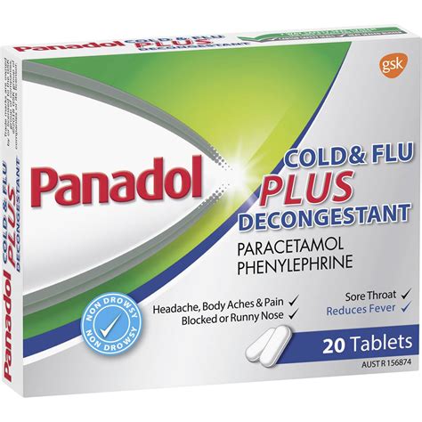 panadol cold & flu 24 f.c. tabs. (n/a yet)