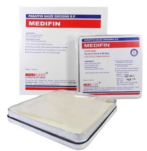 paraffin gauze dressing b.p.27