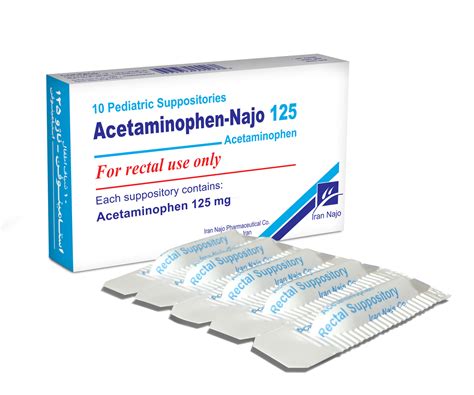 paralex 125 mg 5 rectal pediatric supp.