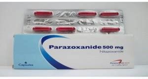 parazoxanide 500 mg 18 cap.