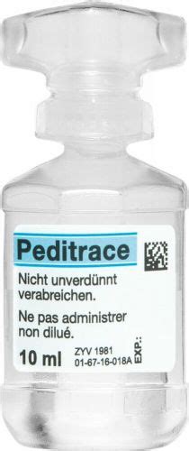 سعر دواء peditrace inf. 10 vial 10 ml