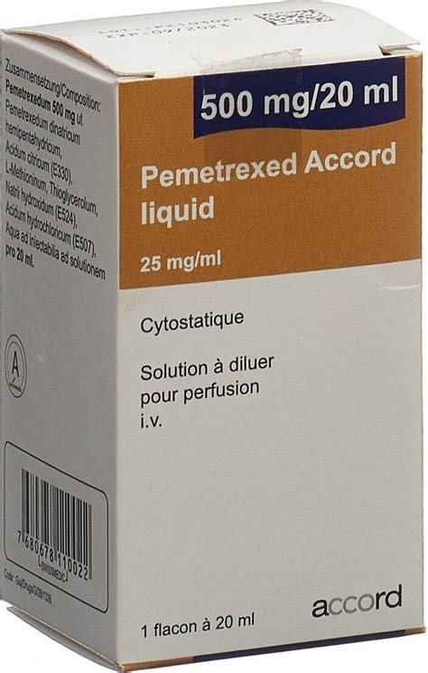 pemetrexed-accord 500mg i.v. vial