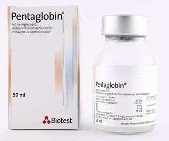 pentaglobin 50mg (50ml=2.5g) i.v. vial