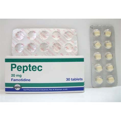 سعر دواء peptec 20mg 30 tab.